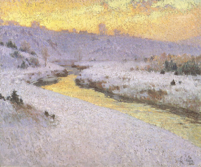 marc-aurele de foy suzor-cote Stream in Winter (nn02)